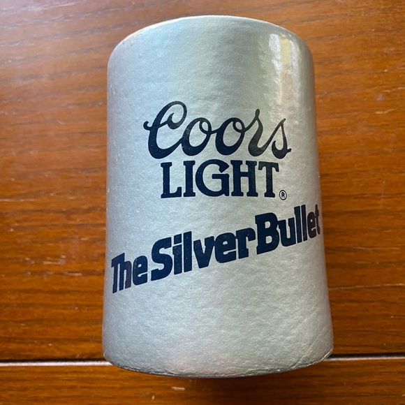coors light Dining Vintage Coors Light Beer Koolie Kool Can Silver